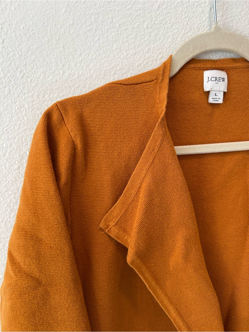 J.Crew Women's Open-Front Sweater Cardigan - Mustard